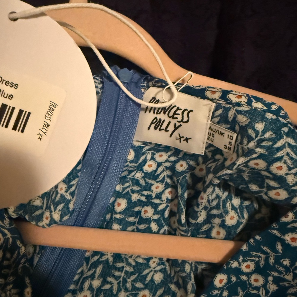 Princess Polly Teal Floral Mini Dress